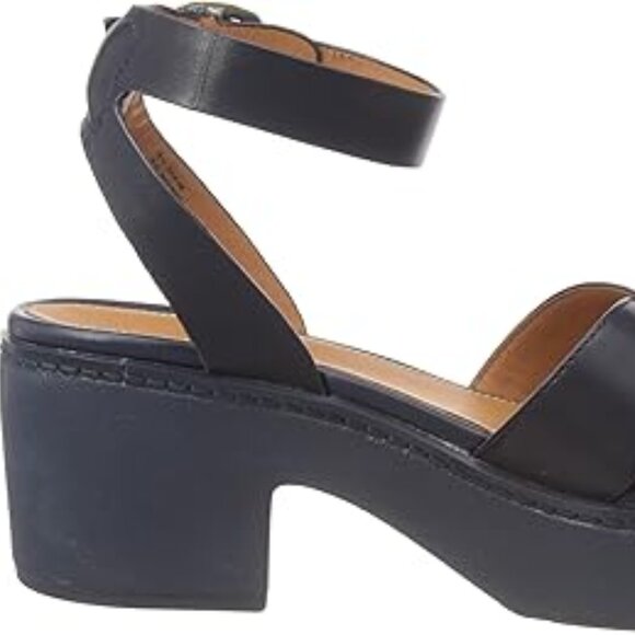 NEW FITFLOP Leather Pilar Crossover Ankle Strap  Sandals Midnight Navy  462tn - Picture 7 of 8